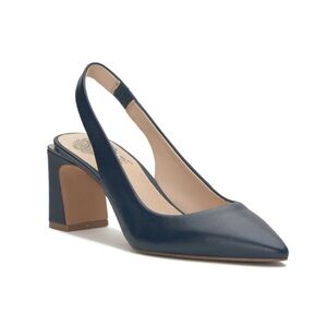 Vince Camuto Navy Slingback Block Heels
